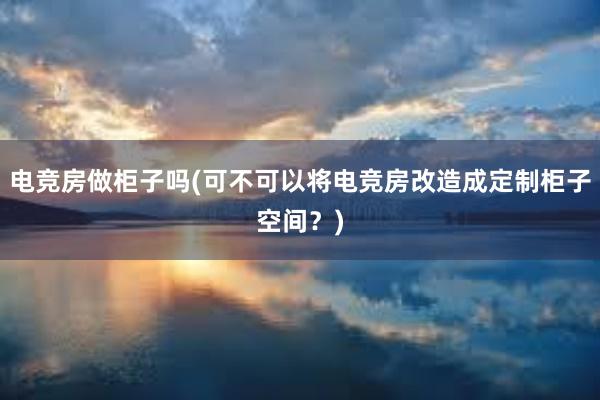 电竞房做柜子吗(可不可以将电竞房改造成定制柜子空间？)