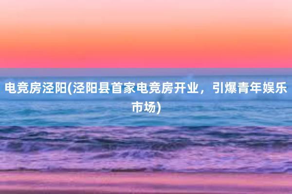 电竞房泾阳(泾阳县首家电竞房开业，引爆青年娱乐市场)