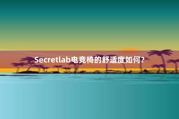 Secretlab电竞椅的舒适度如何？